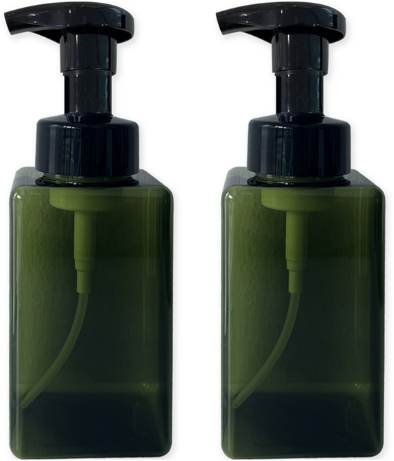 뉴앤룩 디스펜서 핸드워시 거품용기 450ml, 그린, 2개