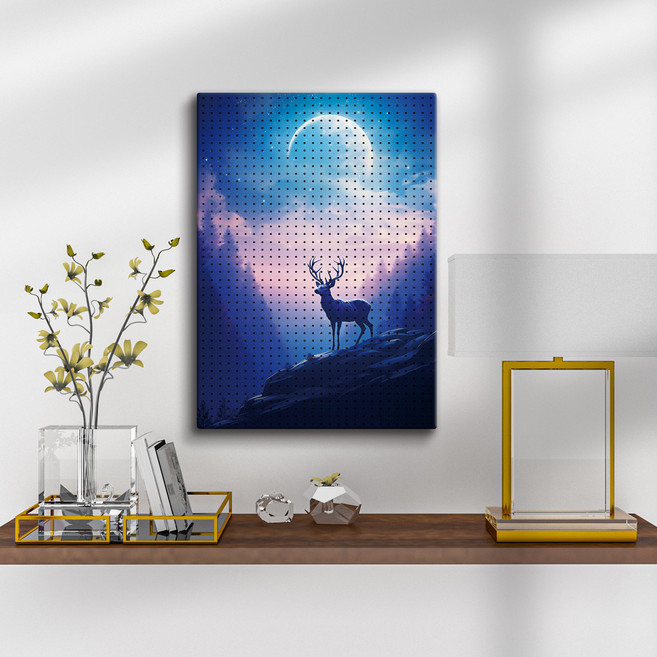 타공판닷컴 UV 프린팅 타공판 700 x 1200 mm, 달빛의 숲, 1개