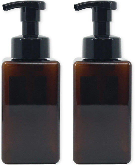 뉴앤룩 디스펜서 핸드워시 거품용기 450ml, 브라운, 2개