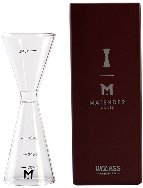 마텐더 칵테일 양면 유리지거 30ml / 45ml, 투명, 1개
