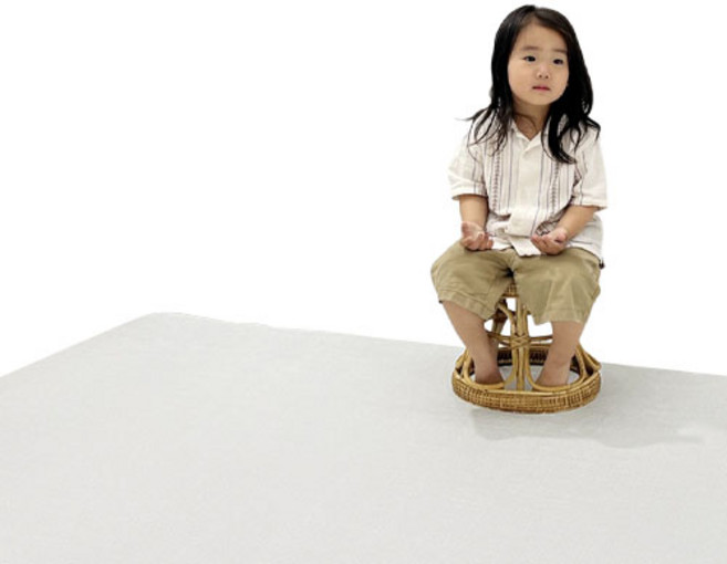 천일카페트 유아용 층간소음 매트, 체크그레이