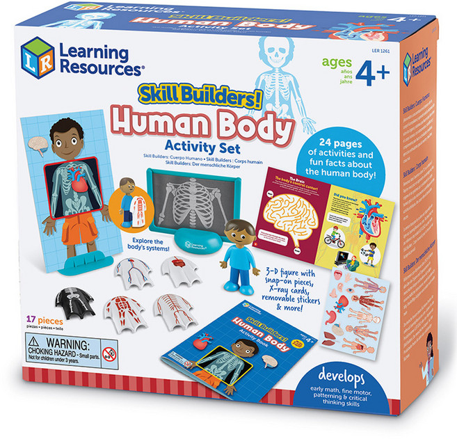 러닝리소스 스킬빌더스 인체 학습 병원놀이 세트 EDI1261, 혼합색상, 1세트