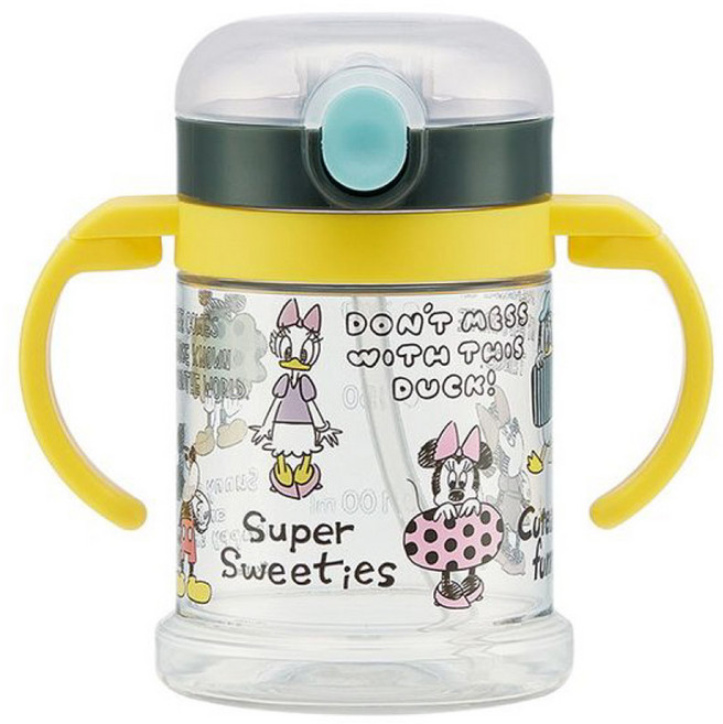 스케이터 원터치 양손 빨대물통 KSHW1N, 미키마우스, 260ml, 1개