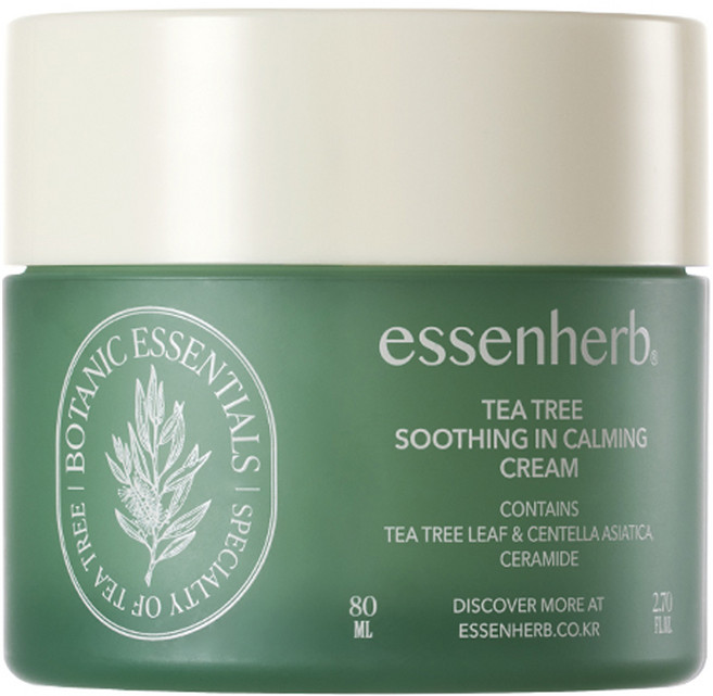 essenherb 茶樹舒緩鎮靜乳霜, 1個, 80ml