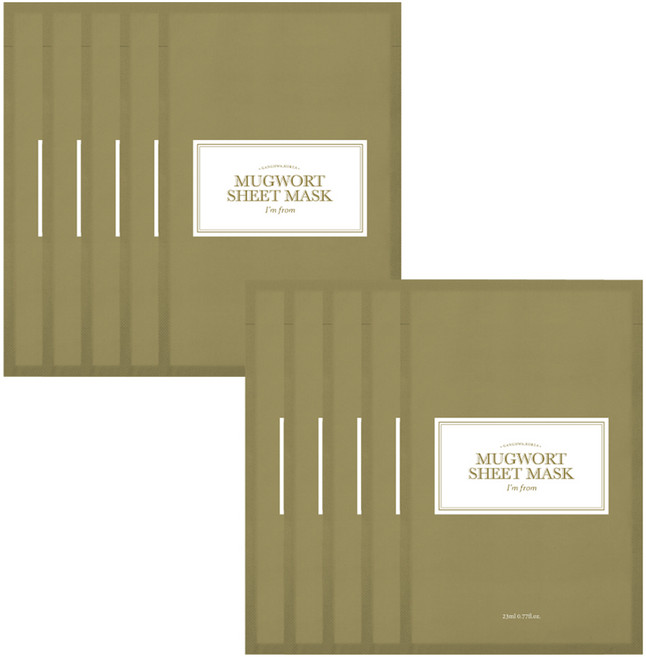 아임프롬 머그워트 시트 마스크팩, 1개입, 10개