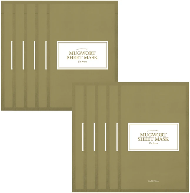 아임프롬 머그워트 시트 마스크팩, 1개입, 10개 - 쿠팡