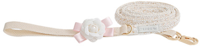 이츠독 반려동물 클로이 트위드 리드줄, 옐로우, 1개