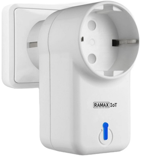 라맥스 스마트 플러그 1구 RPG-724W, 8cm, 화이트, 1개