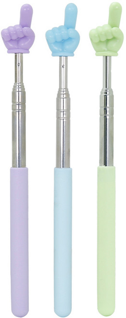 슈퍼쌤 5단 길이조절 손가락 지시봉, 랜덤 발송, 3개