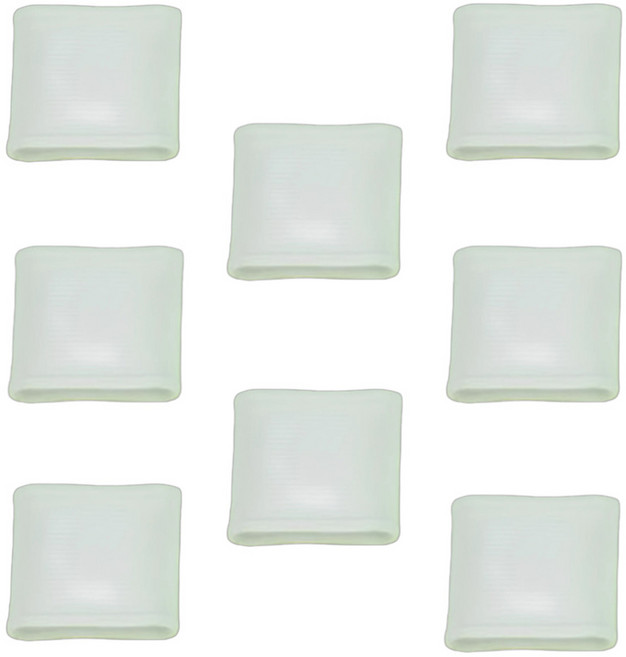 다오미 골프 테니스 배드민턴 실리콘 손가락 보호대, 화이트, 8개