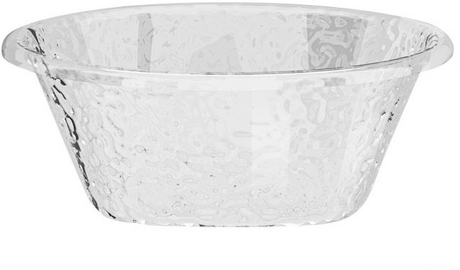 더자카 다용도 크리스탈 욕실 대야 S, 화이트, 1개