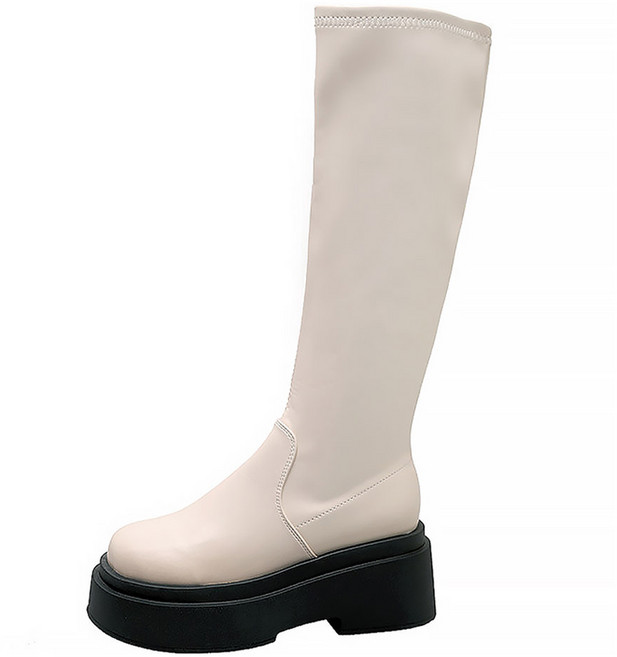 슈즈앤 여성용 베이직 통굽 롱 부츠 sn559