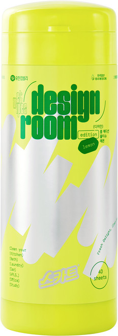 스카트 휴대가 편리한 차량 탈취 청소용 물티슈 용기형, 1개, 40매입, 60g