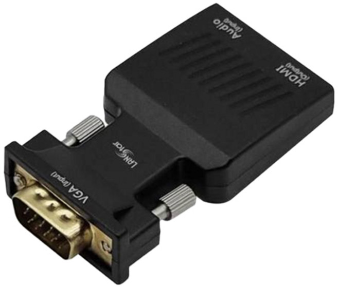 랜스타 VGA to HDMI 젠더컨버터, LS-VGA2HDG, 1개