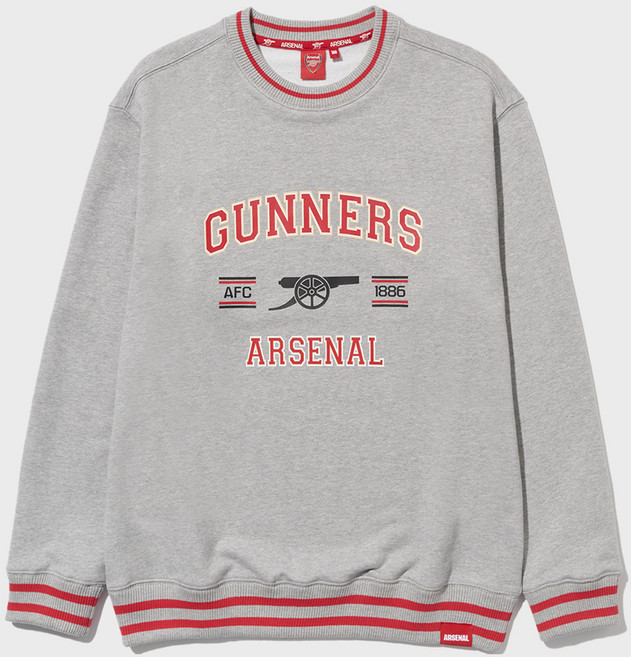 아스날 풋볼스탠다드 1886 GUNNERS 맨투맨 A4RM302XMGY