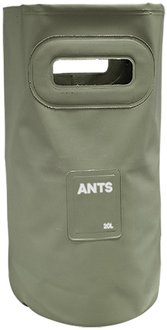 앤티스 손잡이형 대용량 워터 버킷, 카키, 20L