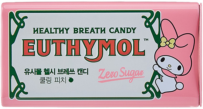 유시몰 헬시브레쓰 무설탕 자일리톨 캔디 쿨링피치, 34g, 1개