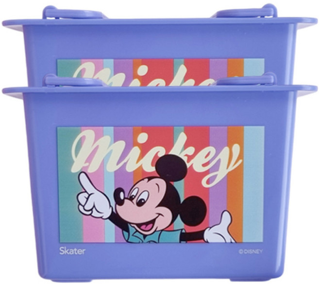 스케이터 캐릭터 소품케이스 MBSK1, 미키마우스, 2개