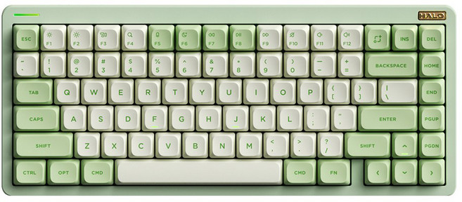누피 블루투스 유무선겸용 텐키리스 기계식 키보드, 모히토, Halo75 V2(영문 각인), 저소음 적축
