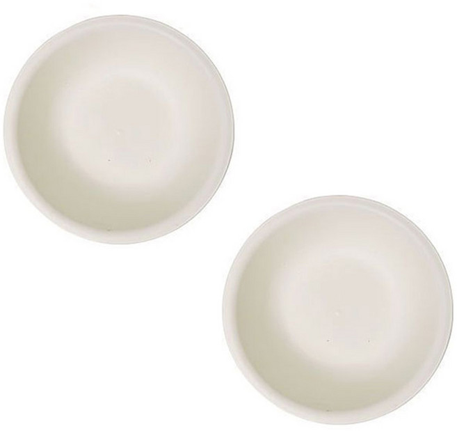 더자카 심플 라운드 욕실 대야 L, 화이트, 2개