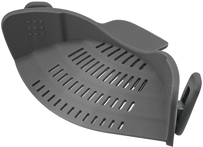 모나코올리브 비빔면 짜장라면 면수 비우기 실리콘 필터, 그레이, 1개