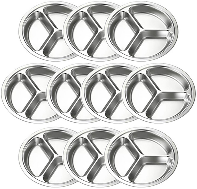 3구 접시, 실버, 10개