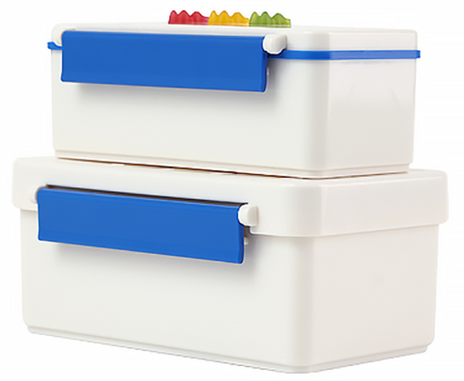 하리보 골드베렌 런치박스 직사각 세트, 블루, 1세트