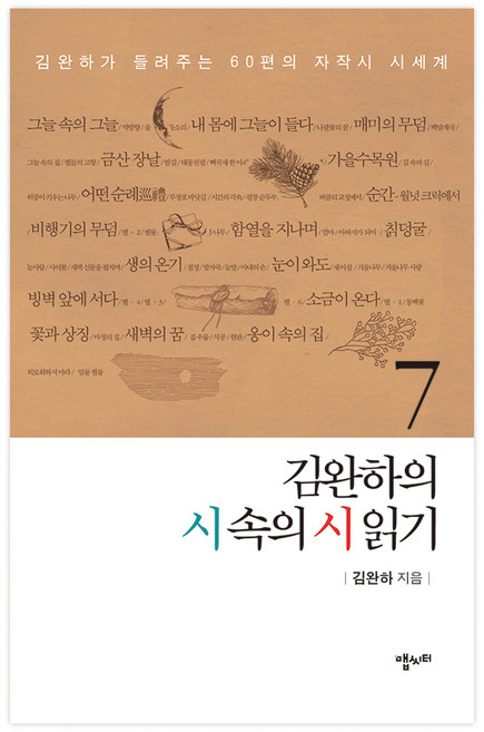 김완하의 시 속의 시 읽기 7, 맵씨터, 김완하