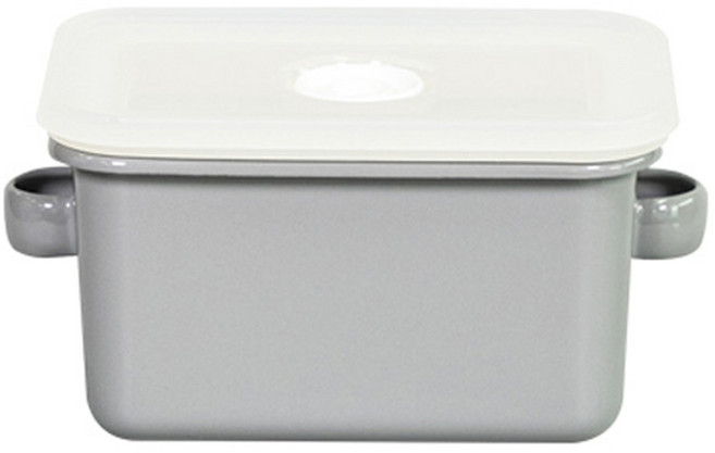 에지리 쿡앤씰 인덕션 법랑밀폐냄비 2호 깊은형, 16.2cm, 그레이, 1개