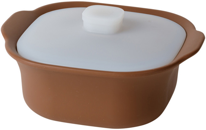 라라앤모어 말랑 실리콘 멀티찜기 600ml, 코코아, 1개, 단품