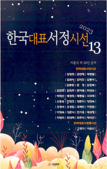 한국대표서정시선 13, 서정문학, 이훈식