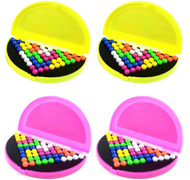 아이큐브레인 구슬 퍼즐, 혼합색상, 4개