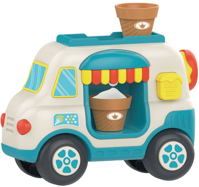 하늘썬별 아이스크림 만들기 자동차 거품 하늘 목욕놀이완구, 혼합색상, 1개