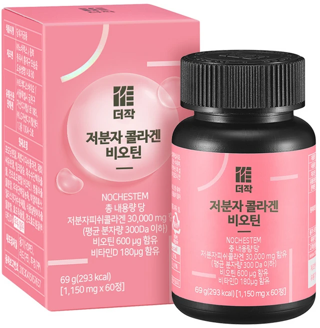 더작 저분자 콜라겐, 60정, 1개 - 쿠팡