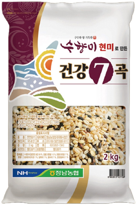 수향미 현미로 만든 건강 7곡, 1개, 2kg