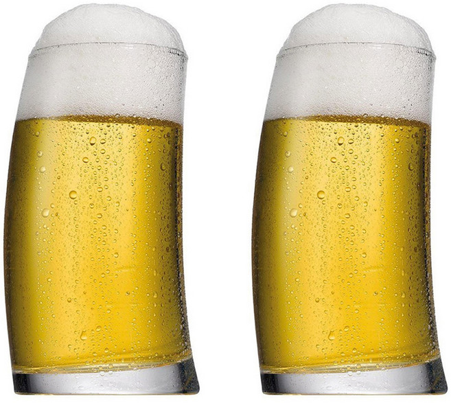 파사바체 펭귄 비어 글라스 390ml, 투명, 2개