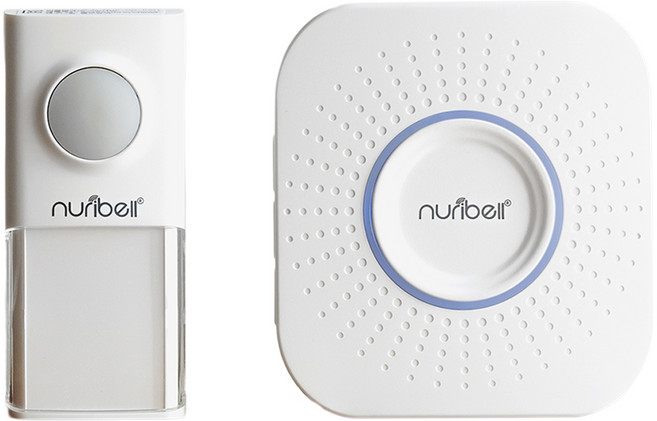 누리벨 LED 스마트 무선 스타차임벨 화이트, 1세트