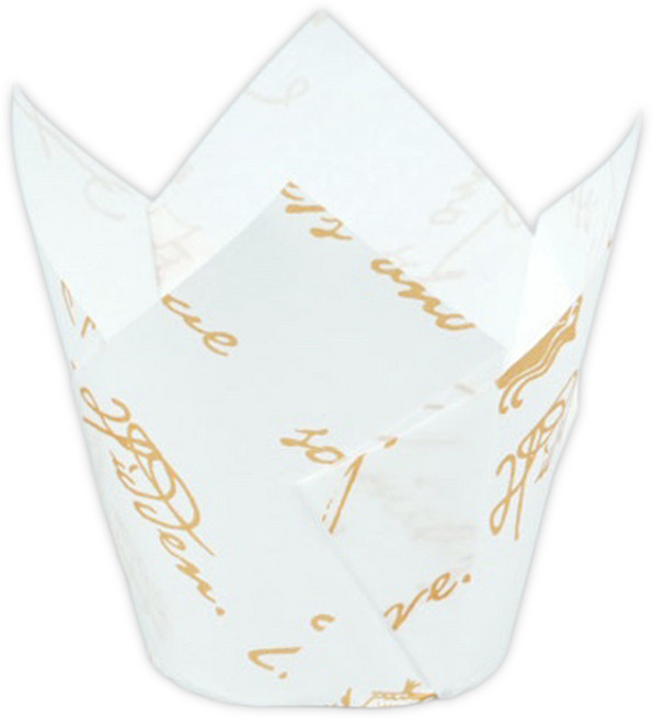 천운패키지 튤립컵 200p, 화이트인쇄, 1세트