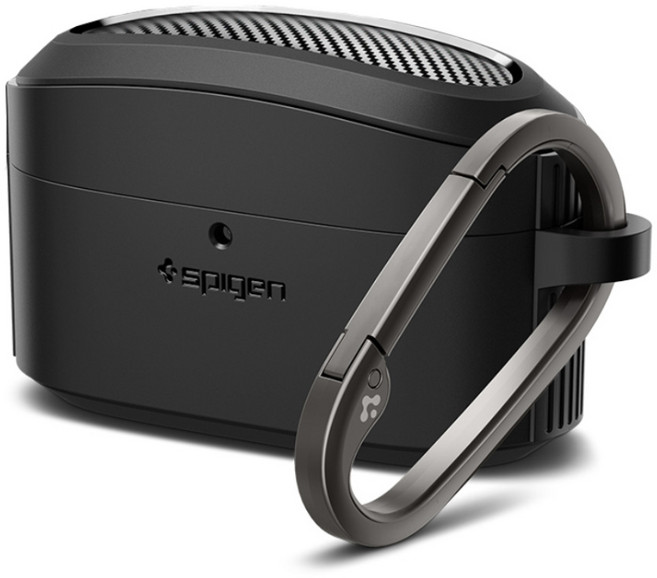 슈피겐 러기드아머 이어폰 케이스 + 키링, 소니 WF-1000XM5, 매트블랙, 1개