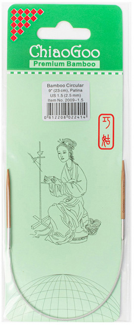 ChiaoGoo 竹製輪針 23cm, 1個