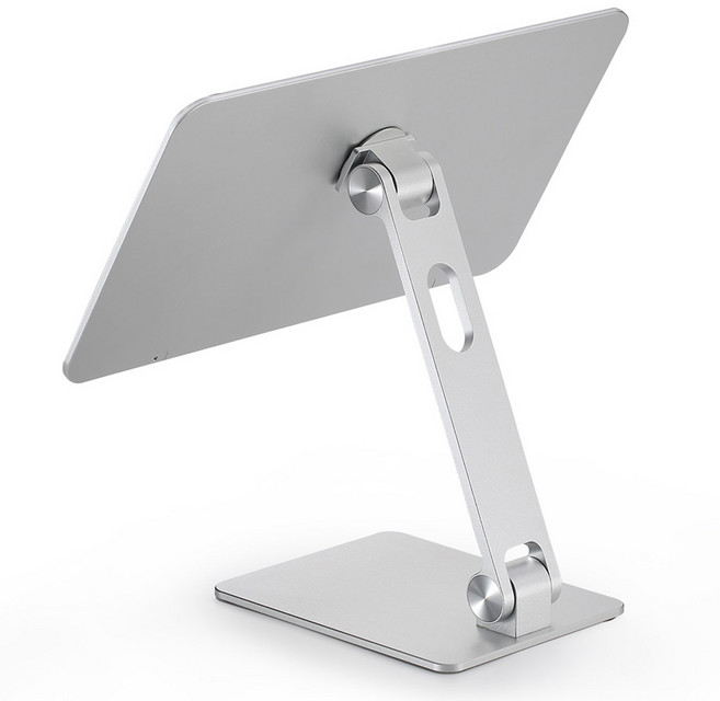 유엠투 아이패드 마그네틱 자석 접이식 스탠드 거치대 고정형, 아이패드 프로 11 (M4모델), 실버, 1개
