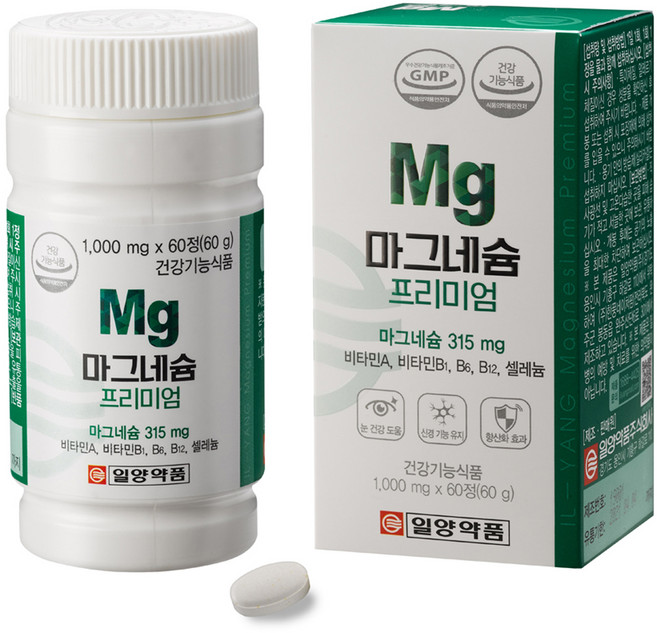 일양약품 마그네슘 프리미엄 60g, 60정, 1개