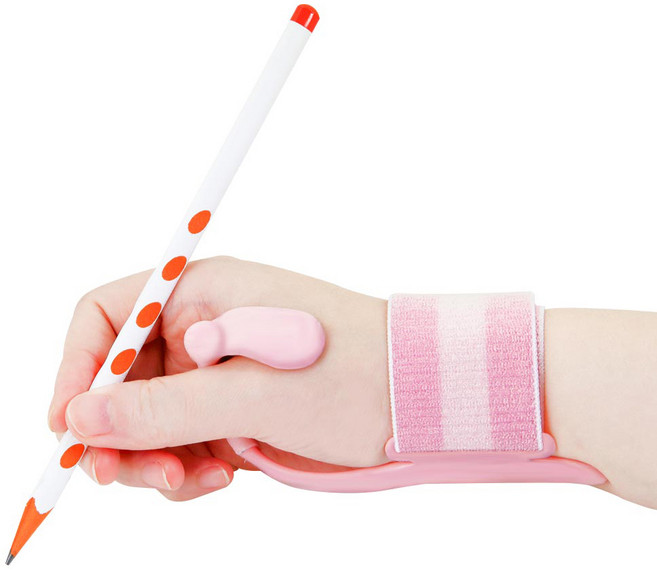 영아트 연필그립 글씨 교정기 오른손용, 핑크, 1개