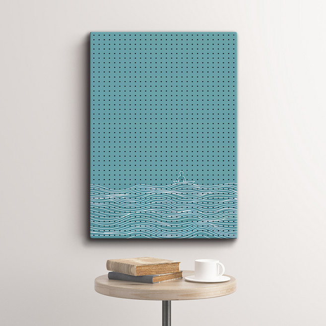 타공판닷컴 솔리드 원형 타공판 600x900mm + 타공판 걸이 세트, 소울 서퍼, 1개