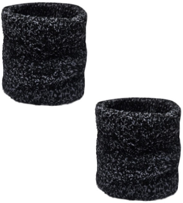 인콘트로 남녀공용 극세사 슬림 넥워머, 멜란지진회색, 2개