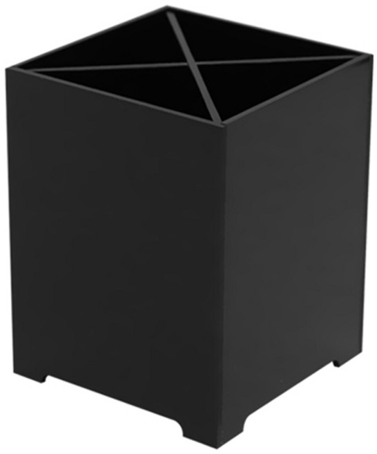 히키스 베이커리 카페 탕비실 스틱 스트로우 디스펜서 CD70, 블랙, 1개