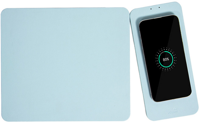 액센 자석 분리형 고속 무선충전 파스텔 마우스 패드 15W MP300, 스카이, 1개