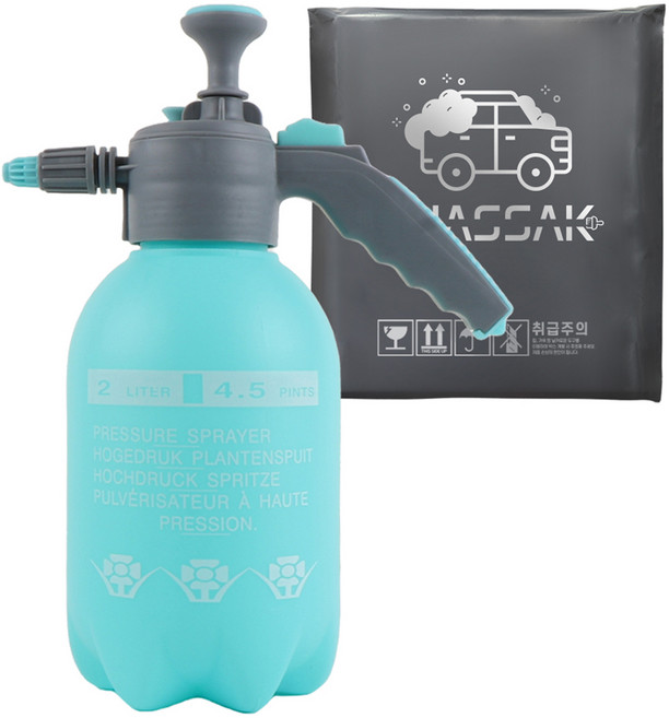 차싹 세차용 고압 스프레이 압축 분무기 2L, 1개