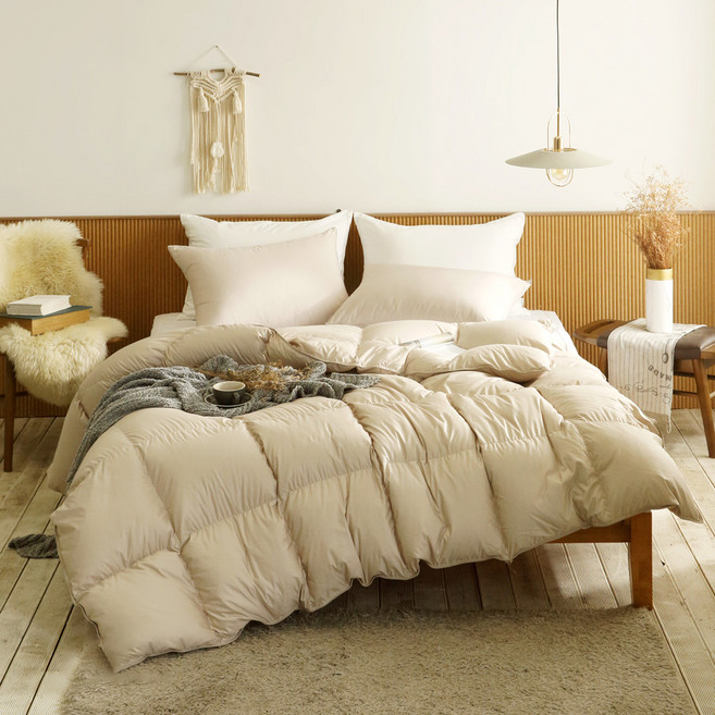 라셀렌 거위털 헝가리 다운 80 알러지케어 모달 구스이불 300g, 오트밀