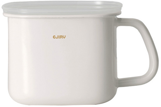 에지리 쿡앤씰 인덕션 멀티 법랑 사각 저그, 아이보리, 1개, 18.5cm